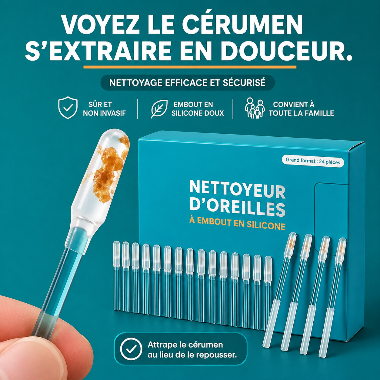 ✨ STICKY EARWAX REMOVAL STICKS – LA NOUVELLE FAÇON DE NETTOYER VOS OREILLES